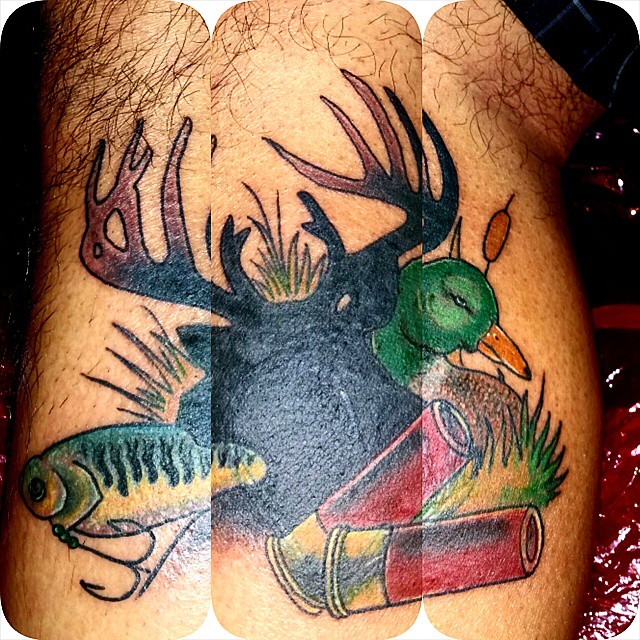 fishing/hunting tattoos.