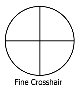 fine crosshair reticle